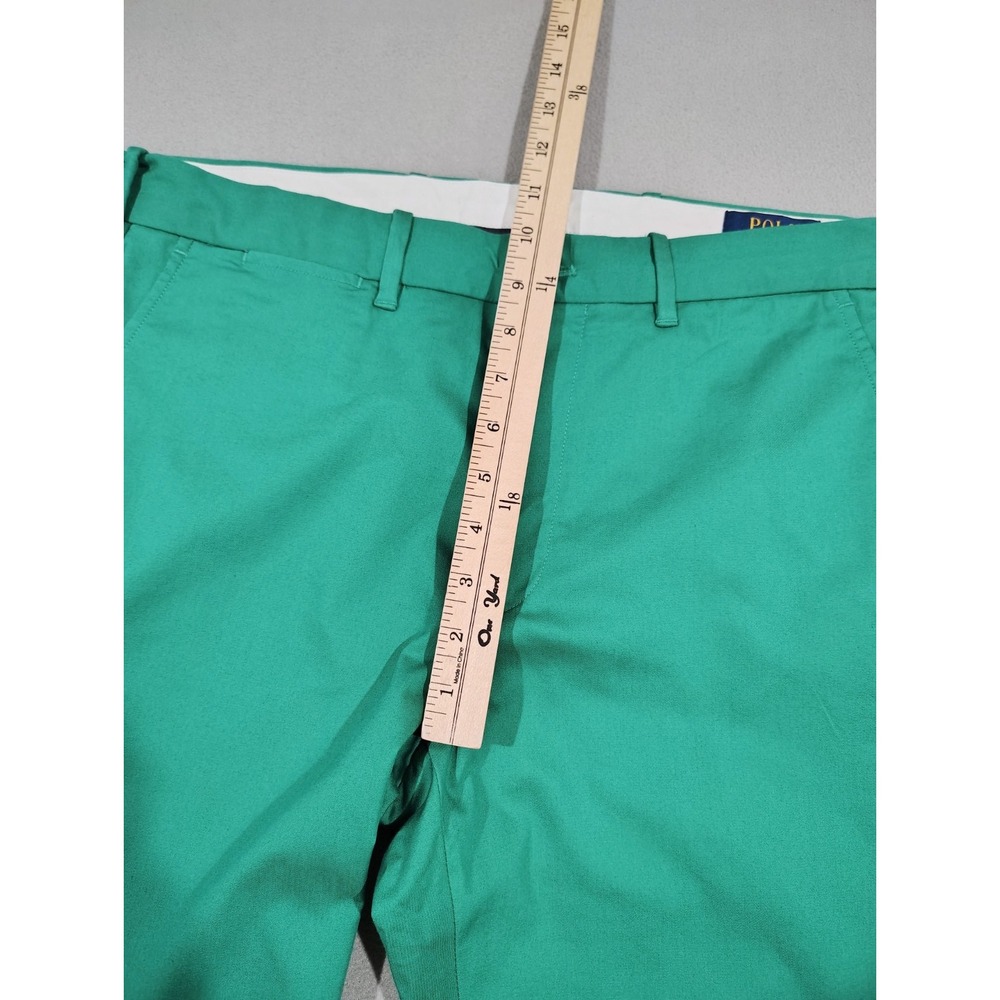 Polo Golf Ralph Lauren Mens Chino pants Slim 33x31 Green Performance NWT - Picture 9 of 10